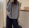 Women's Casual Loose Cable Knit Sweater
