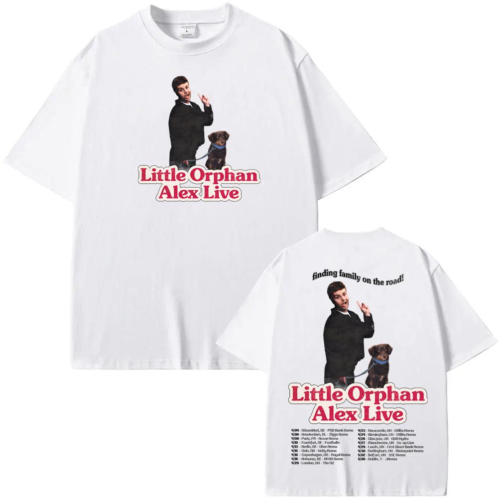 Camiseta de la Gira Europea de Arena de Alex Warren-2026 Verano nuevo Estilo Coreano Camisetas de Alta Calidad vintage 100% algodón Cómodas