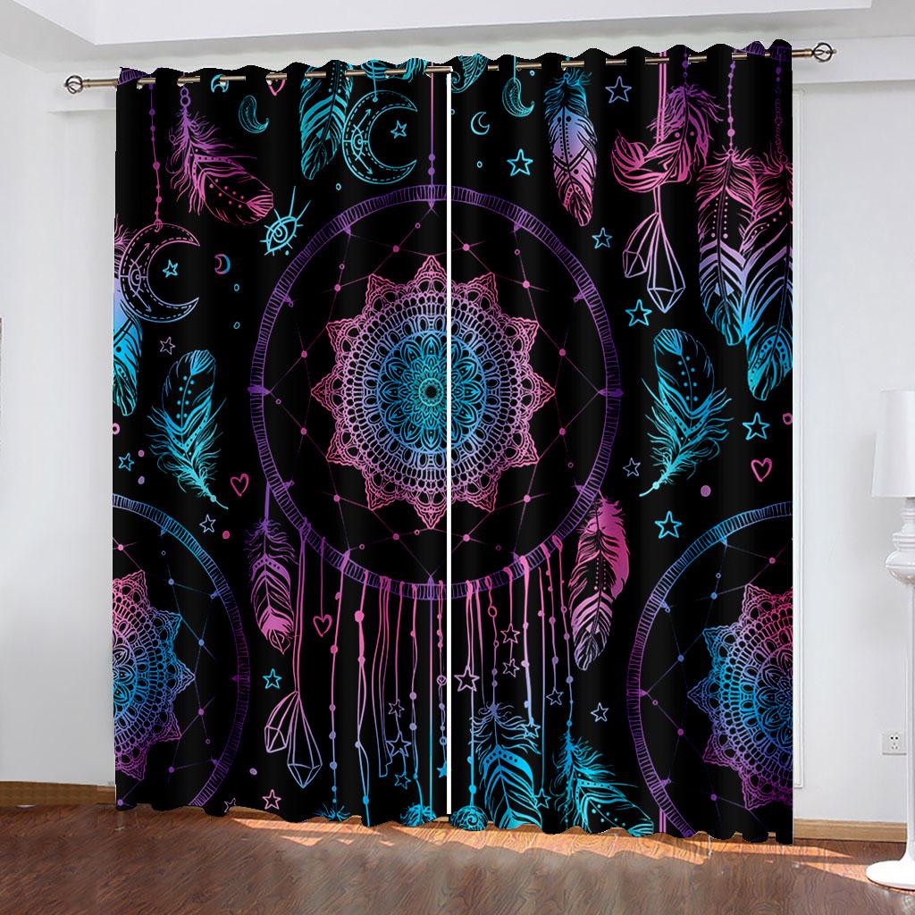 Room Darkening Window Curtain Thermal Blackout Curtain for Bedroom Living Room Darkening Drapes  Cortinas Para La Sala