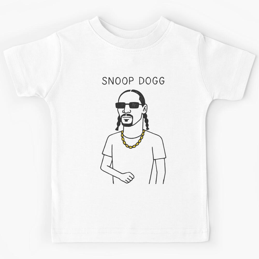 Retro Urban Rapper Line Art Kids T-Shirt 150