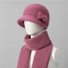 Hat Women's Winter Wool Hat Autumn and Winter Rabbit Hair Thermal Basin Hat