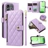 Wallet Case for 600 Lite 5G - Leather/PU, Purple, With Lanyard