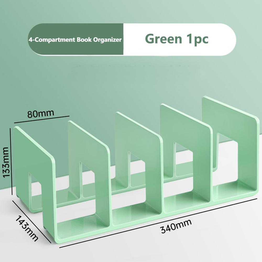 Crystal Clear Acrylic Bookends Elegant Heavy-Duty Desktop Organizer for Students & Office Holds Books & Documents Firmly