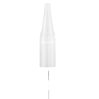 50 Pièces Jetables Brouillard Sourcil Permanent Eyeliner Lèvre Tatouage Microblading Aiguille Capuchon d'Aiguille 3RL