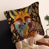 Anime Fox Printed Cushion Cover Inches Farmhouse Decor Home Throw Pillow Covers for Couch Decorations