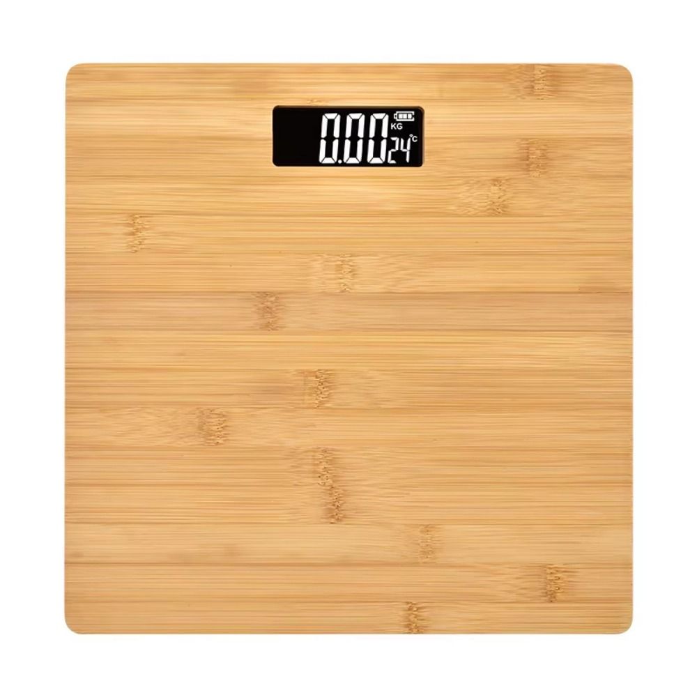 180KG Model Bamboo Weight Scale Square Electronic Weighing Scale Woman Body Scales  Home Use