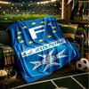 Auxerre Crest Design Blanket Lightweight Ideal Bedding Blanket Perfect for Travel, Camping, Living Rooms, Offices, Sofas, Fan Christmas Gift