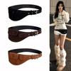 Versatile Portable Waist Bag Faux Suede Leather Strap Belt Bag Pin Buckle Adjustable Width Waistband Belt for Women