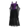 Halloween Costumes Fairy Chiffon Batwing Sleeve Women Maxi Dress A-Line Slip Dress