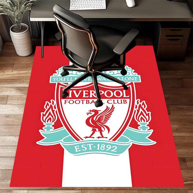 L-LiverpoolPrinted Area Rug Carpet for Bedroom Living Room Home Decor Rugs Mat Non Slip Mat Rug for Bedside