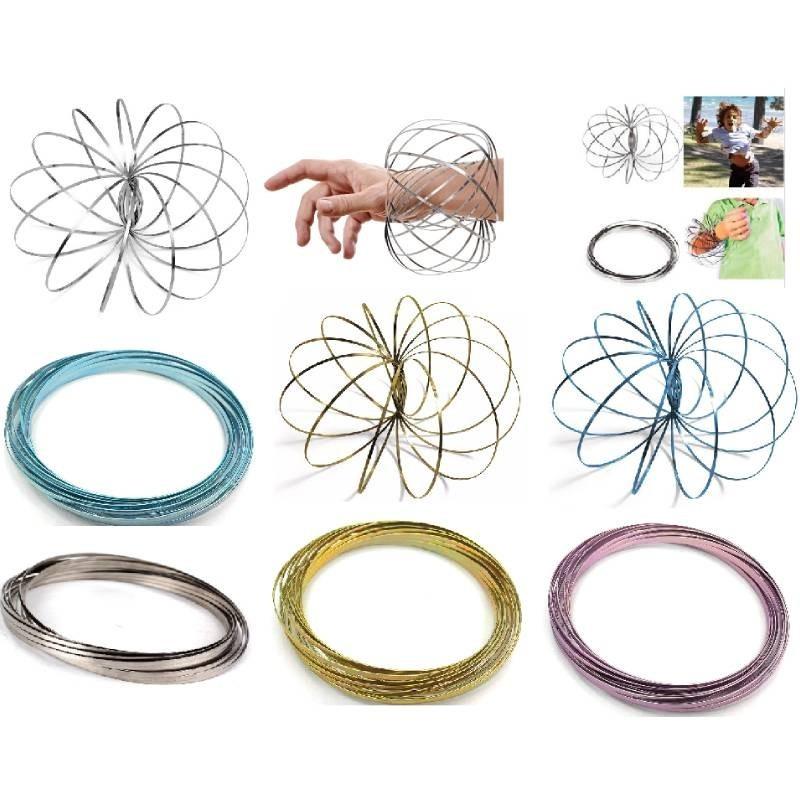 Hand Ring Magic Toy Iron Stress Relief Durable Adults Kids Creative Color Solid