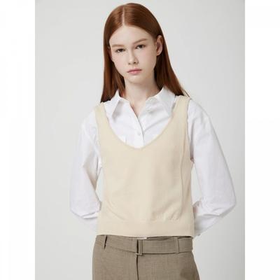 Cc Collect Sleeveless Layered Knit Top C253kst001