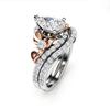 Meier New Jewelry, Creative Gold-plated Zircon Ring, Fashion Ring, European and American Men's and Women's Jewelry