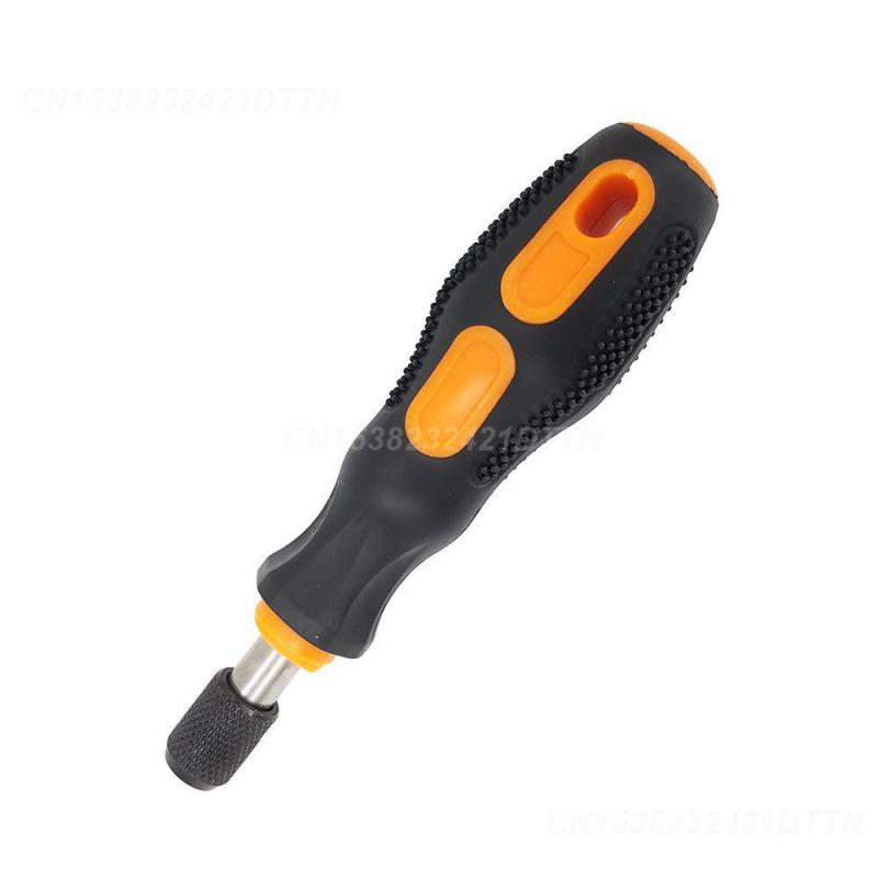 1/2PCS Suporte de chave de fenda destacável Cabo vermelho Cabeça de chave de fenda Cabo Ferramentas manuais Cabo de borracha Cabo magnético de chave de fenda