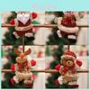 Delightful Santa Claus Snowman Elk Bear Plush Dolls For Enchanting Holiday Decorations