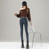 Spring Summer Vintage High Waist Skinny Pencil Design Slim Long Denim Pants For Ladies Casual Pants Oversize Denim Trousers