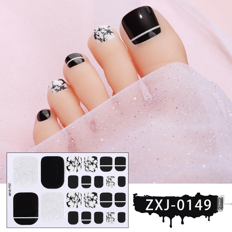 Japanese and Korean Toe Nail Stickers Waterproof Onion Pink Toenail Stickers Manicure Stickers