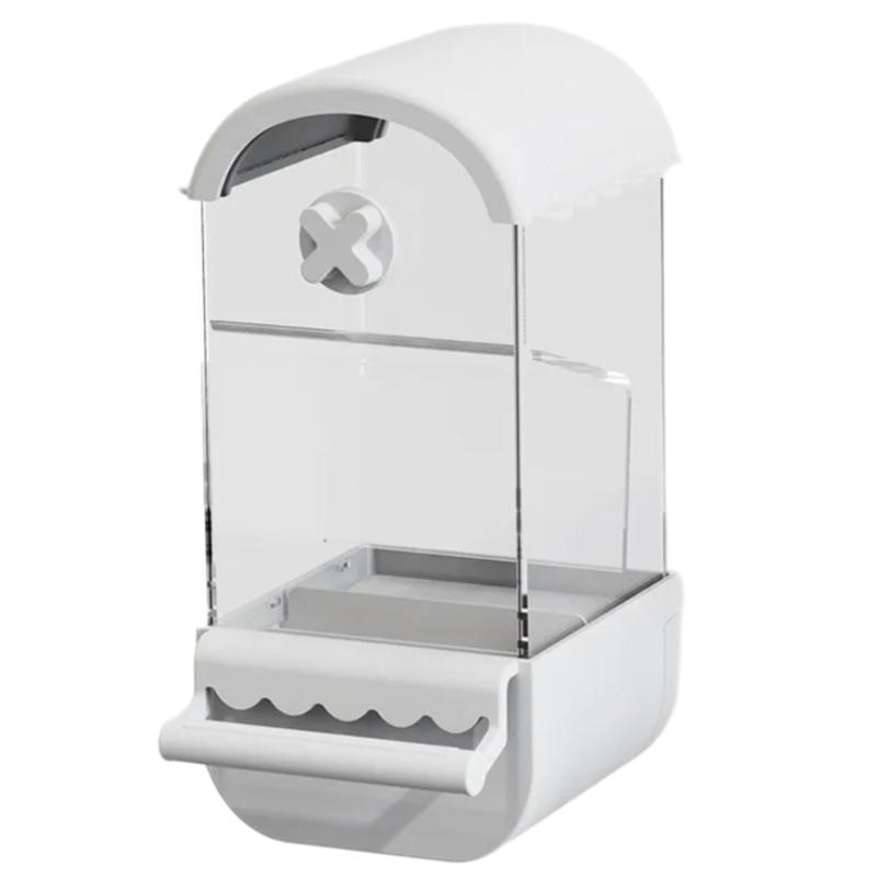 

Автоматические кормушки для птиц, кормушки для попугаев, навинчивающиеся на клетку, надежный инструмент для кормления X3UC 1 белый