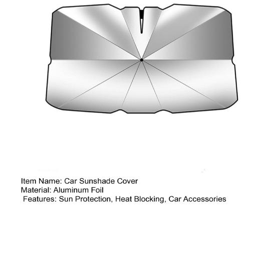 Car Windshield Sunshade Umbrella UV Rays Sun Protection Heat Blocking Foldable Universal SUV Truck Automotive Front Window Sun Visor Protector Cover