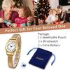 Women's Analog Watch Waterproof Stainless Steel Elastic Band Simple Cute Stylish Casual Business Fashion Watch Gold Women's Accessories Birthday