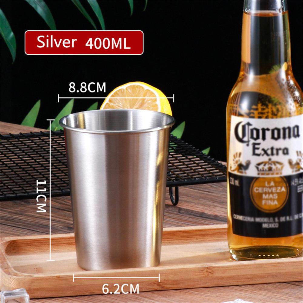 260-600ML 304 Stainless Steel Metal Cup Whisky Beer Cups White Wine Coffee Tumbler Travel Camping Mugs Drinking Coffee Tea Mug