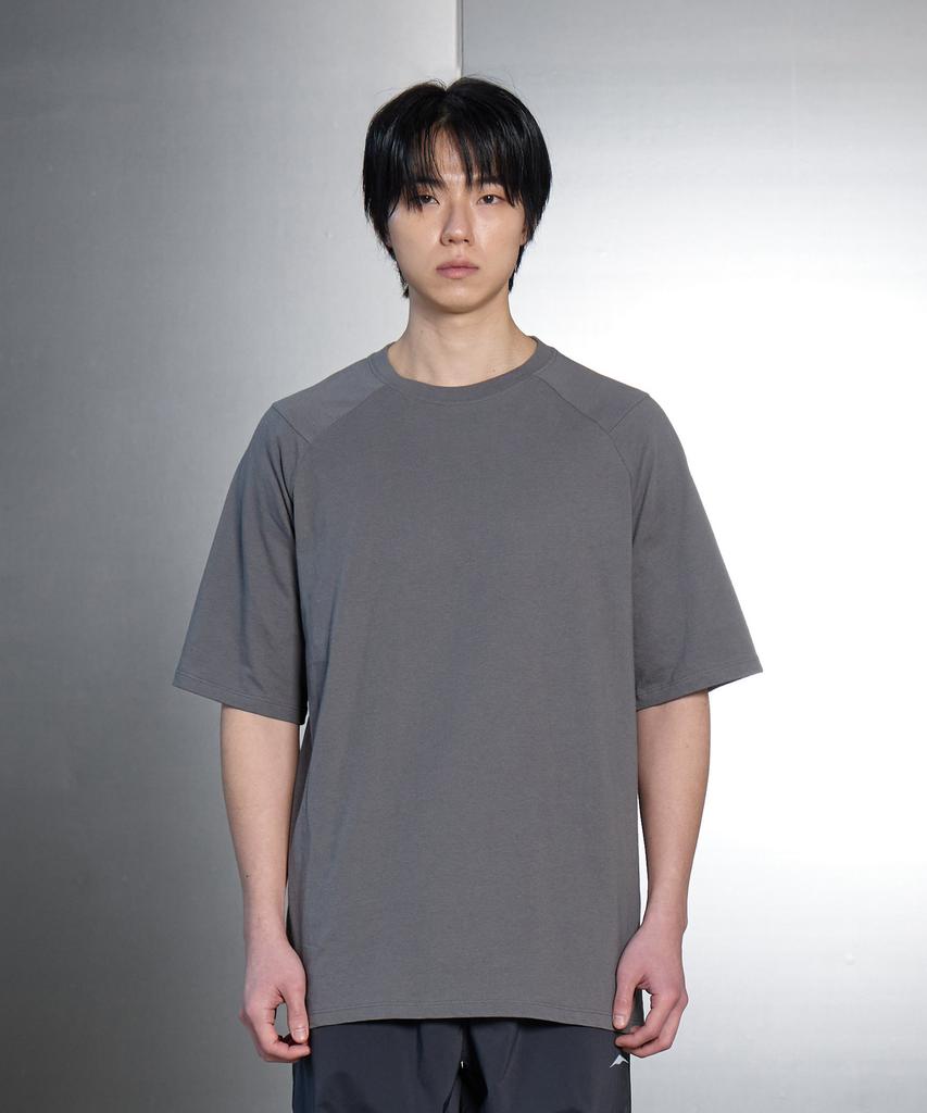 Goyoweeo Segment Cotton 1/2 T-Shirt (Gray)