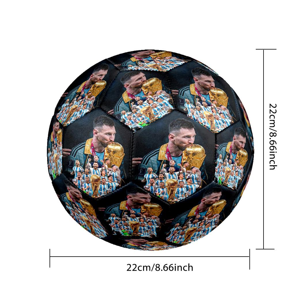 Messi 10 Number Argentina World Cup Champions Size 5 Soccer Ball Machinestitched Indooroutdoor Training And Matches Ideal For Soccer Enthusiasts