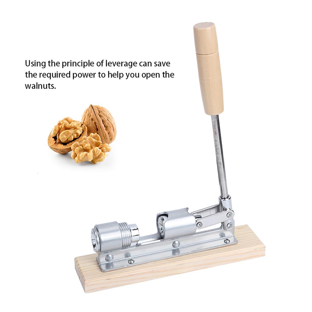 Household Aluminum Alloy Hand Pressed Walnut Cracker Nut Opener Kitchen Tools Accessories