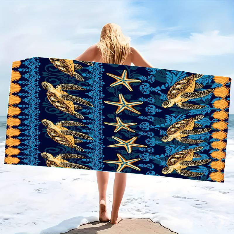Mikrofaser Strandtuch Exquisite Drucke Dünn Schnelltrocknend Saugfähig Übergroßes Handtuch für Strand Schwimmen Camping Yoga Bad Sport