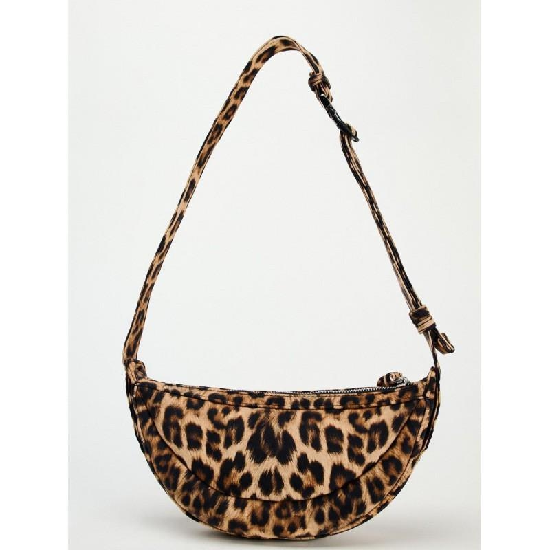 Z Family Cross-border Women's Bag 2025 Fashionable Popular Leopard Print Single-shoulder Casual Cross-body All-matching Chest Dumpling