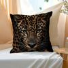Vikama 2D Vision Leopard Kissenbezug für Wohnzimmer, Sitzkissenbezug für Auto, Schlafzimmer Heimdekoration Kissenbezug