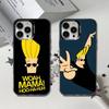 Cartoon J-Johnny Bravo Phone Case For iPhone 16,15,14,13,12,11,8,7,Pro,Max,Plus,Mini,XS,SE Black Matte Hard