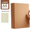 16k Simple Cowhide Paper Stitched A4 Large Lined B5 High School Blank English Grid Notebook