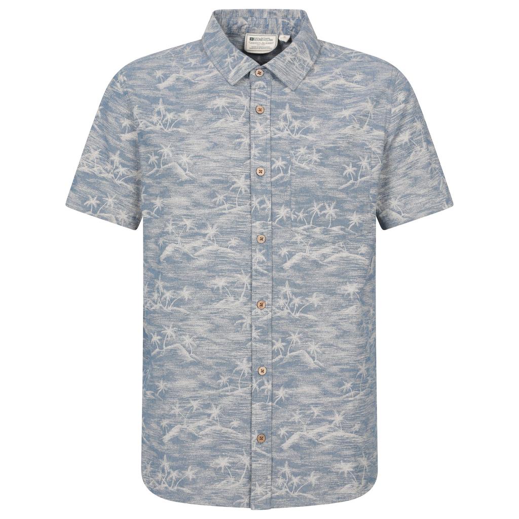 Mountain Warehouse Men's Tropical Floral Short-Sleeved Shirt