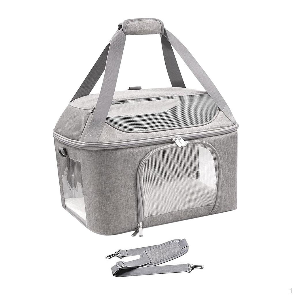 Borsa Trasportino per Gatti, Borsa da Viaggio per Cani, Leggera, Ventilata, Robusta, con , Animale Domestico