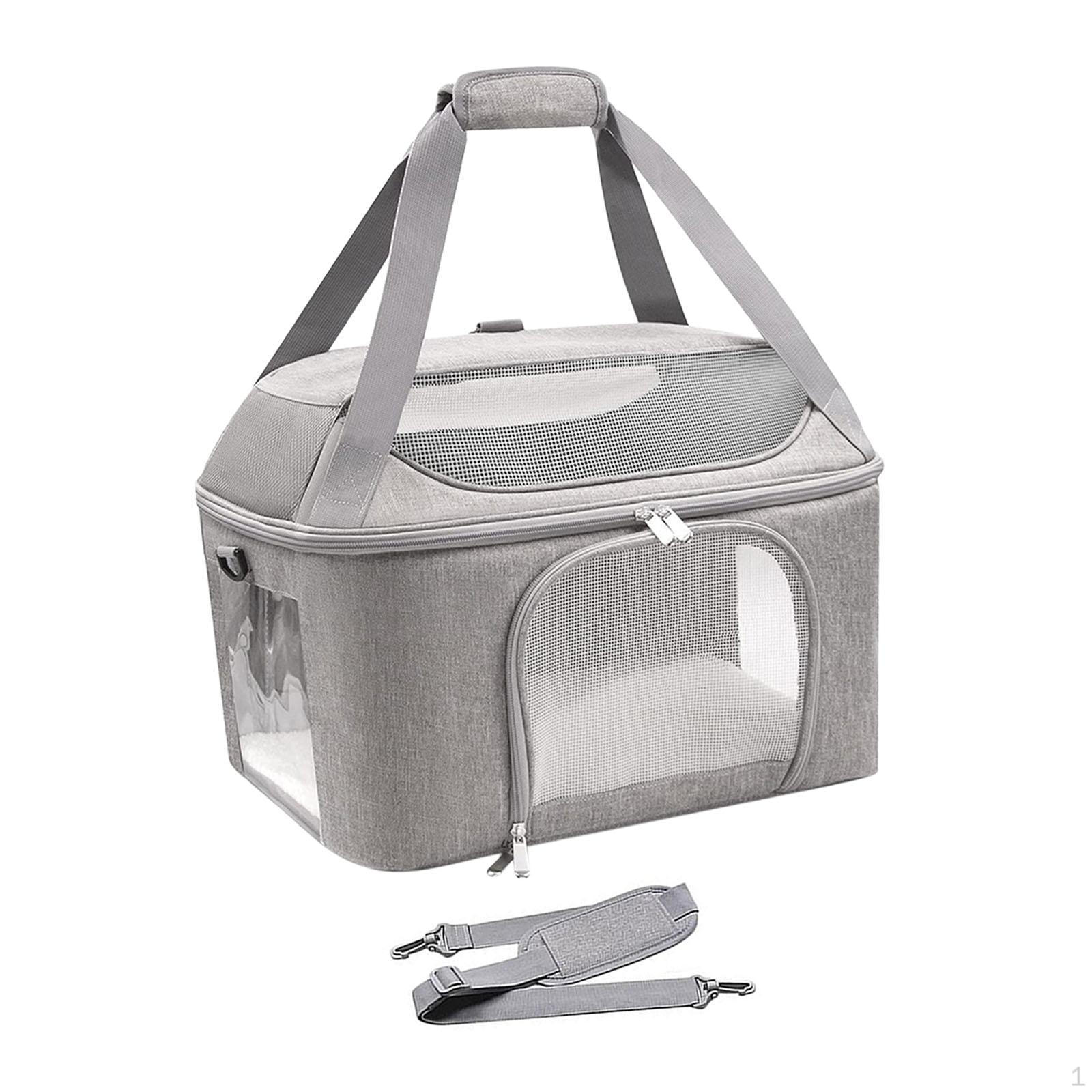 

Сумка-переноска для кошек, дорожная сумка для собак, легкая, вентилируемая, прочная, с , Pet argent