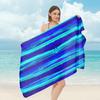 Tropical Palm Tree Printed Beach Towel Quick Dry Polyester Bath Towel Colorful Gradient Sand Free Pool Towel for Summer Travel