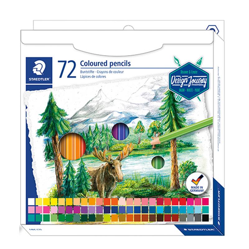 STAEDTLER 146 Children s Hand-painted Oil-based Coloring Pencils, 72 Colors HB