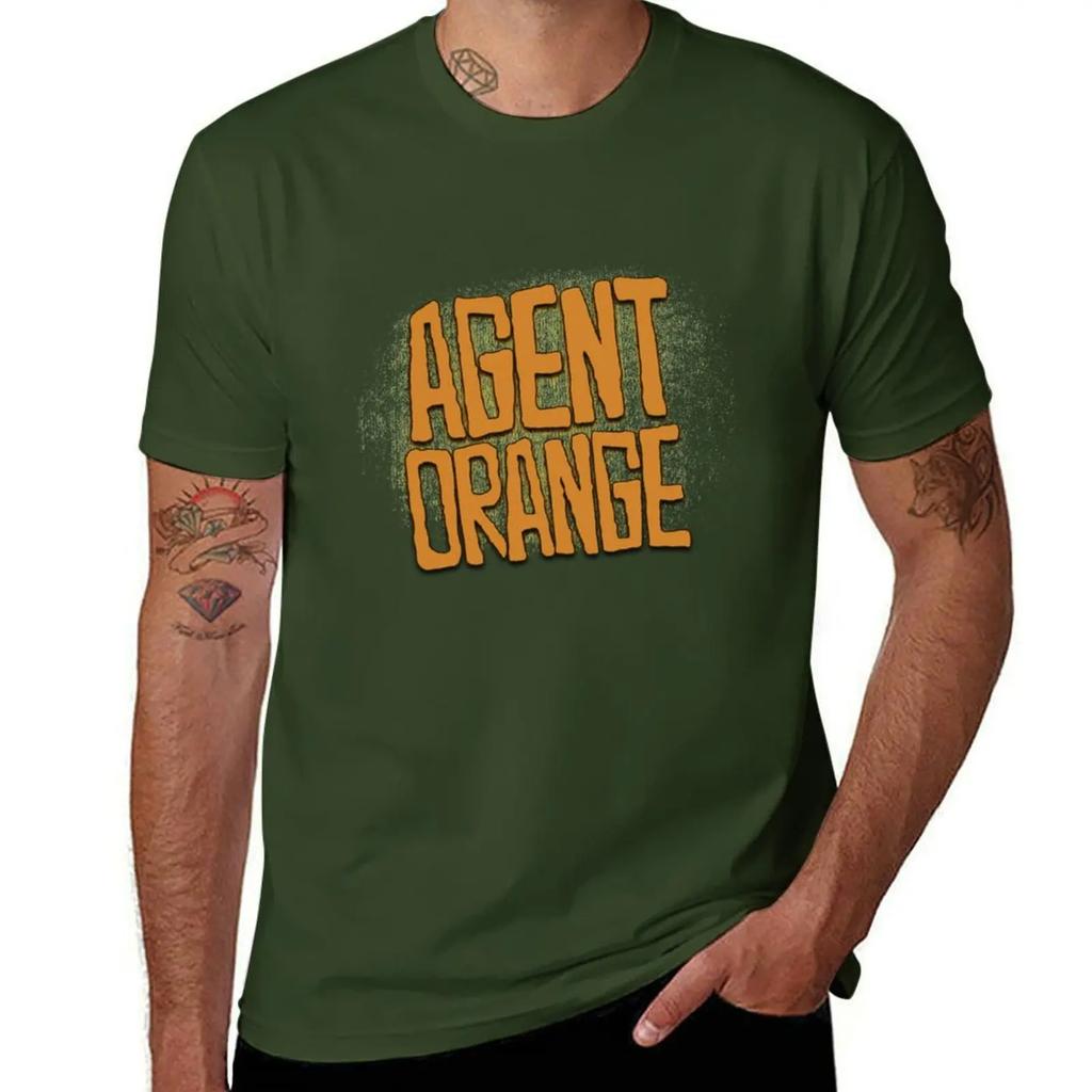 Agent Orange TShirt anime Aesthetic clothing men graphic t shirts 2025 new model