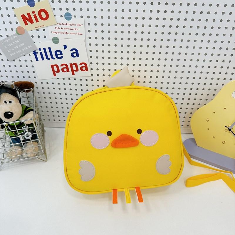 School Bag New School Bag Boys and Girls Cute Cartoon Shoulder Back Casual Snack Bag Size