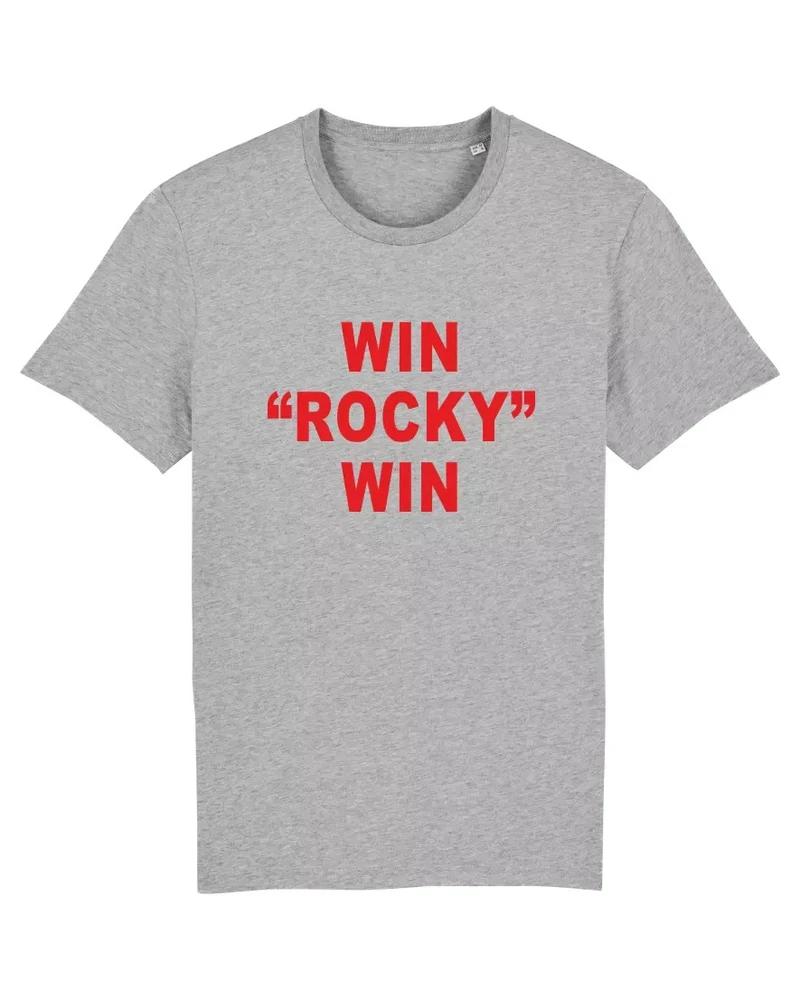 ROCKY T Shirt WIN Rocky Balboa Tee Print Boxing Fight Work Out Gym M
