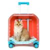 Transparent Cat Stroller 4 Wheels Sturdy Cheap Transport Stroller Cat Puppy Carrier Trolley Case Luxury Pets Supplies Outdoor