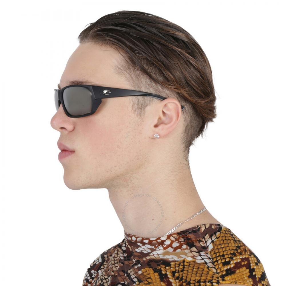 CoSta Del Mar Tailfin Copper Silver Mirror Polarized GlaSS Rectangular Men S SunGlaSSeS 6S9113 911304 60