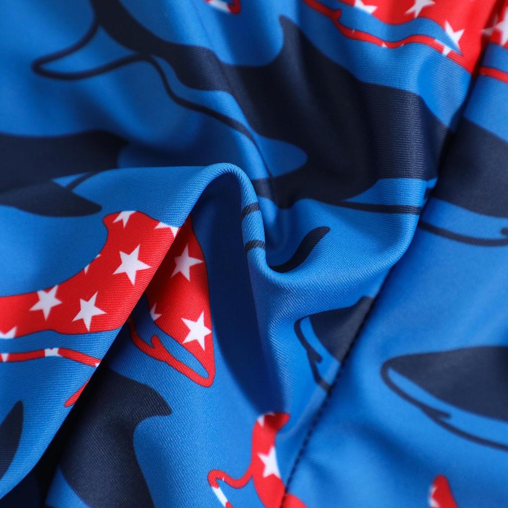 New Shark Print Boys' Swim Trunks - Children's Cartoon Beachwear