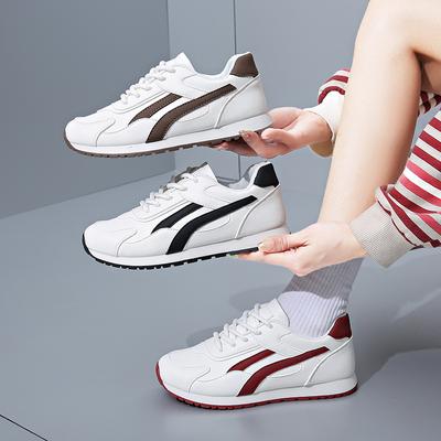 2025 primavera scarpe bianche basse nuova versione coreana ins studentesse piattaforma rialzante scarpe da ginnastica casual street shot LF906