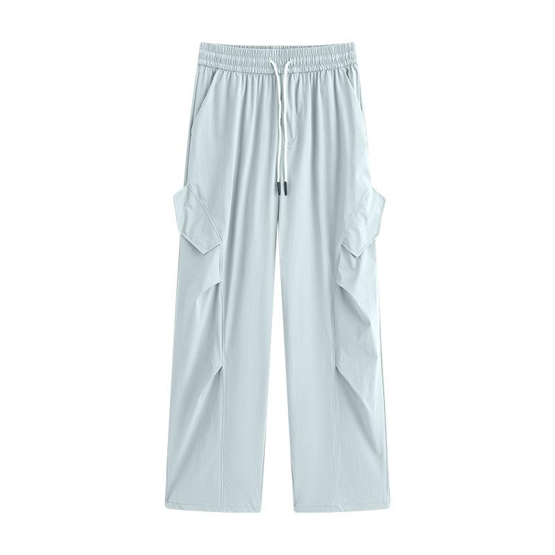 Quick-drying Overalls Women's Pants New Summer Charging Small Wide-leg Ice Silk Thin Mountaineering Sweatpants