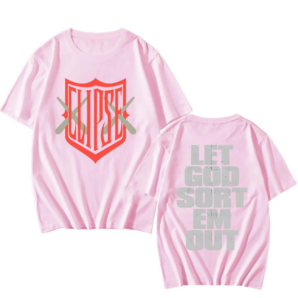 Rock Band Clipse T-shirt Album Let God Sort Em Out Tshirts Cotton Short Sleeve Male T Shirt Fashion Unisex Streetwear Men Tees