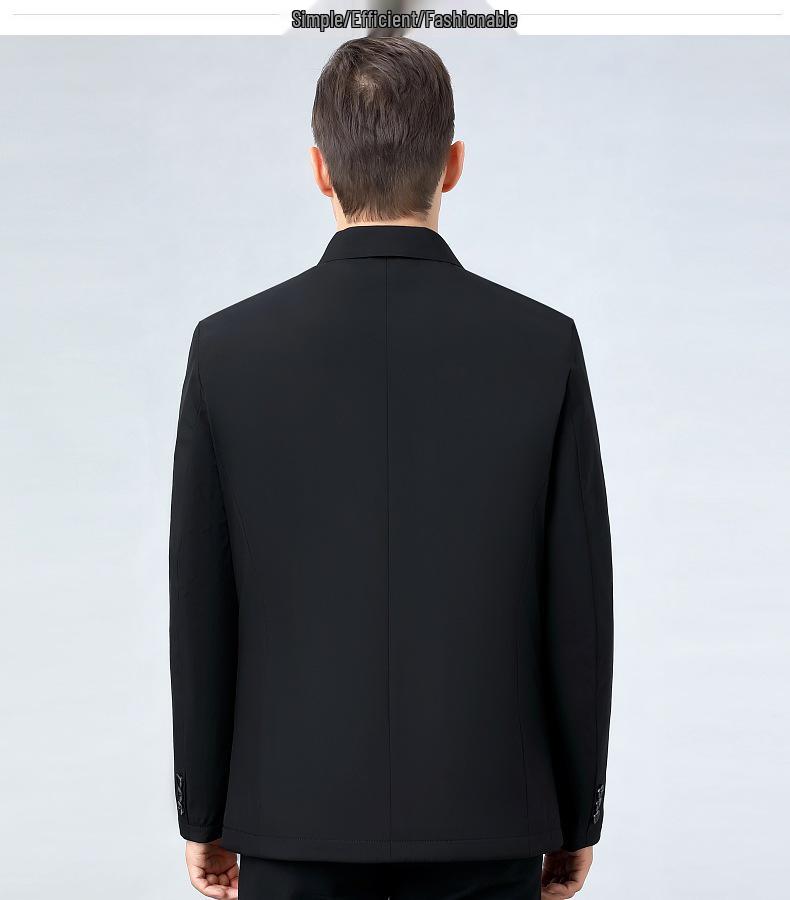 2025 Men's Winter Thickened Cotton Jacket – New Style Casual Lapel Jacket for Middle-aged and Elderly