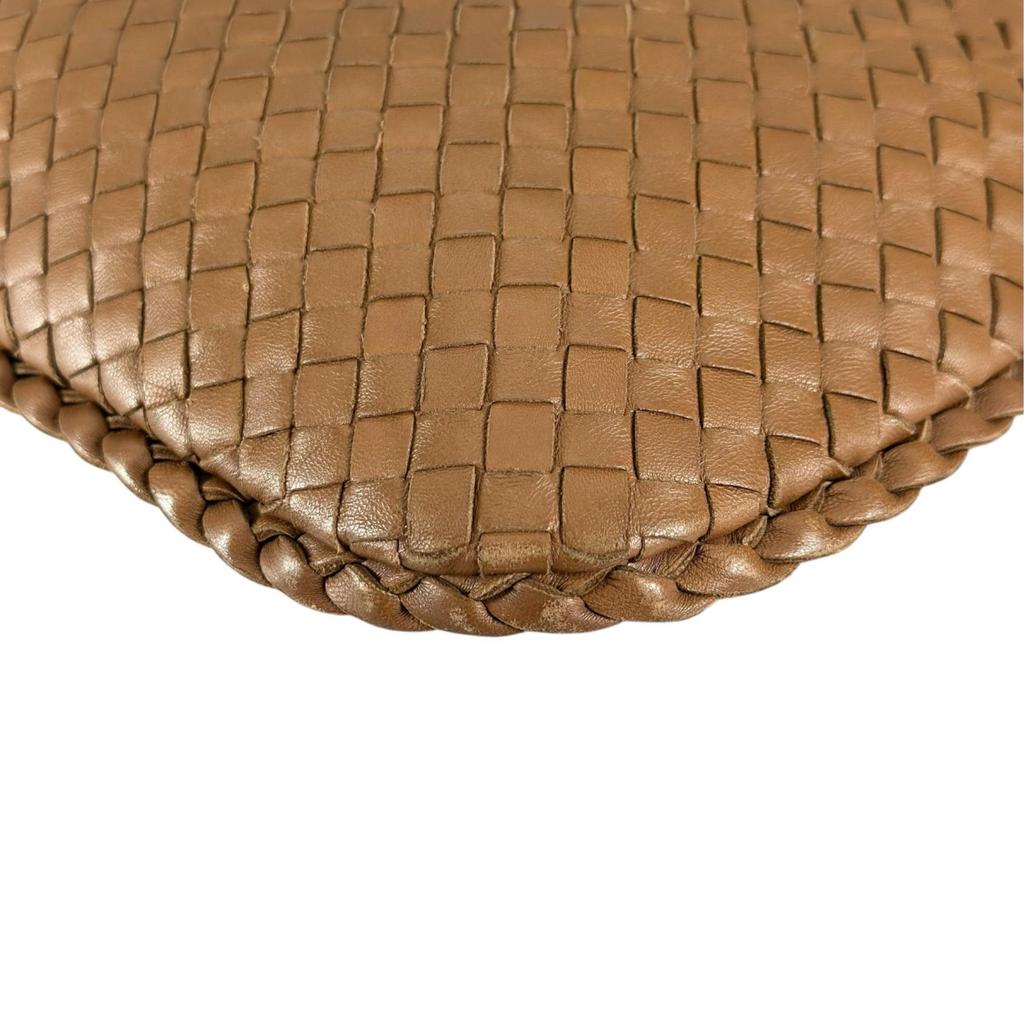 BOTTEGAVENETA Hobo INTRECCIATO 115653 Handbag Brown Women used
