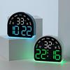 Nordic LED Display Electronic Alarm Clock Creative Ambient Light Multi-functional Decorative Table Clock Bedroom Wake-up Watch
